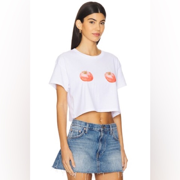 POLYCHROME GOODS RIPENED TOMATOES CROP TOP SIZE SMALL - Picture 3 of 16